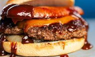 Wurst Burger from Cheesy Jane’s. (Image via Instagram/@cheesyjanes)